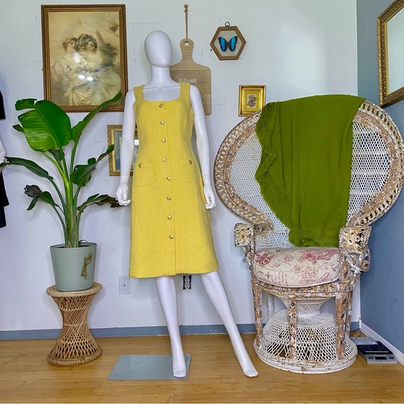 J Crew Sophia Sleevess Midi Dress in Tweed - Picture 5 of 7